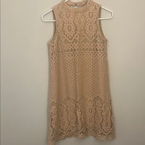 Lace Overlay Dress